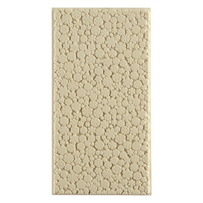 Texture Tile - Snow Day

First picture shown is the texture in clay.

Texture Tiles are flexible, washable and can be used with any soft clay. Spritz with CoolSlip or dust on Dry Powder Release for stick-free impressions when using metal clay and polymer clay.