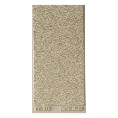 Texture Tile - Dancing Leaves. Beige Texture Tiles are flexible, washable and can be used with any soft clay. Spritz with CoolSlip or dust on Dry Powder Release for stick-free impressions when using metal clay and polymer clay.