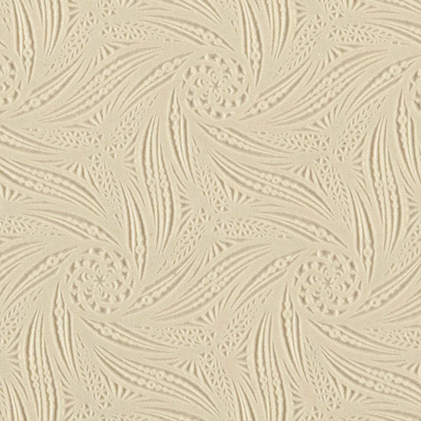 Texture Tile - Vortex Jungle. Beige Texture Tiles are flexible, washable and can be used with any soft clay. Spritz with CoolSlip or dust on Dry Powder Release for stick-free impressions when using metal clay and polymer clay.