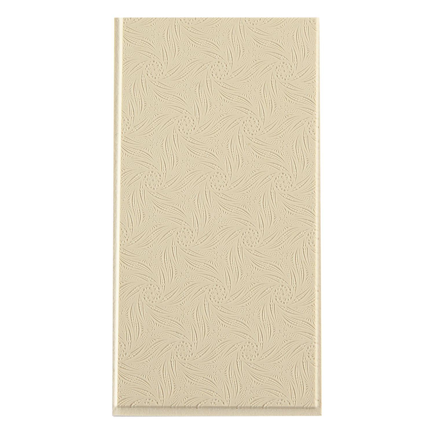 Texture Tile - Vortex Jungle. Beige Texture Tiles are flexible, washable and can be used with any soft clay. Spritz with CoolSlip or dust on Dry Powder Release for stick-free impressions when using metal clay and polymer clay.