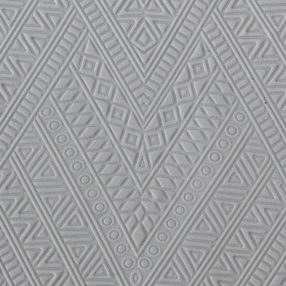 Texture Tile - Herringbone sample rolled into clay