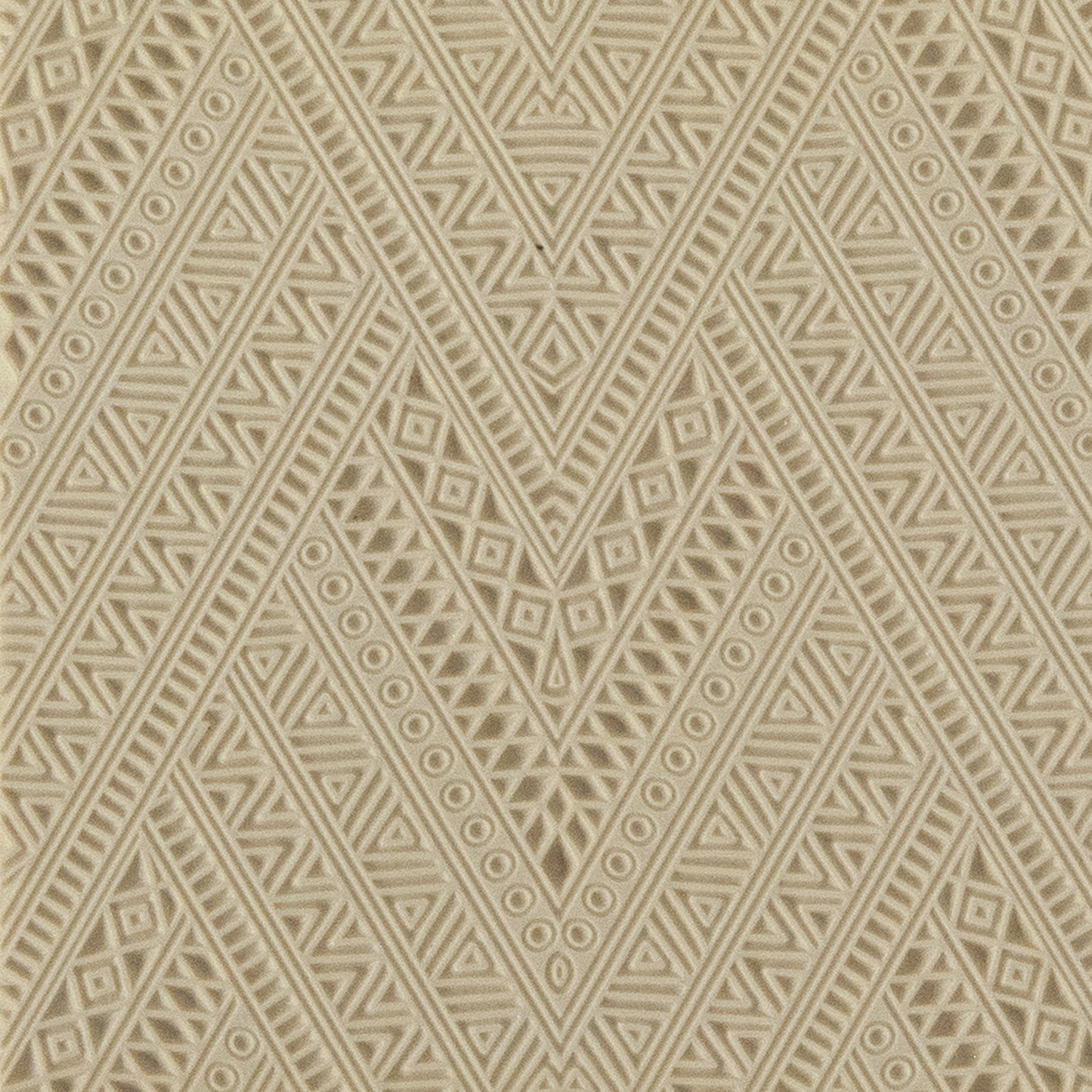 Texture Tile - Herringbone. Beige Texture Tiles are flexible, washable and can be used with any soft clay. Spritz with CoolSlip or dust on Dry Powder Release for stick-free impressions when using metal clay and polymer clay.