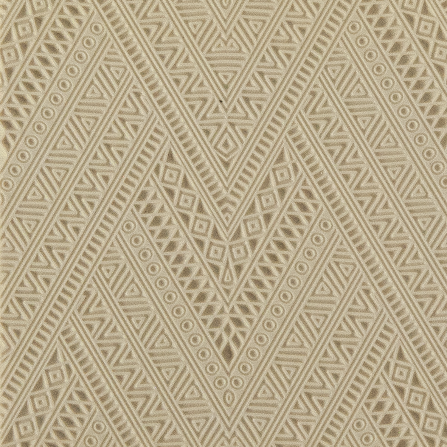 Texture Tile - Herringbone. Beige Texture Tiles are flexible, washable and can be used with any soft clay. Spritz with CoolSlip or dust on Dry Powder Release for stick-free impressions when using metal clay and polymer clay.