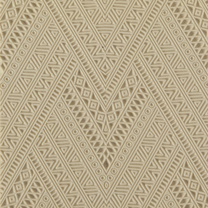 Texture Tile - Herringbone. Beige Texture Tiles are flexible, washable and can be used with any soft clay. Spritz with CoolSlip or dust on Dry Powder Release for stick-free impressions when using metal clay and polymer clay.