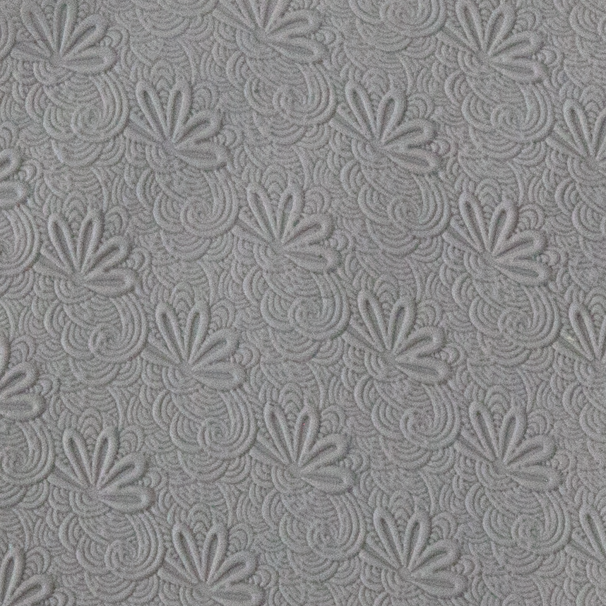 Texture Tile - Tiny Tail Feathers sample rolled into clay