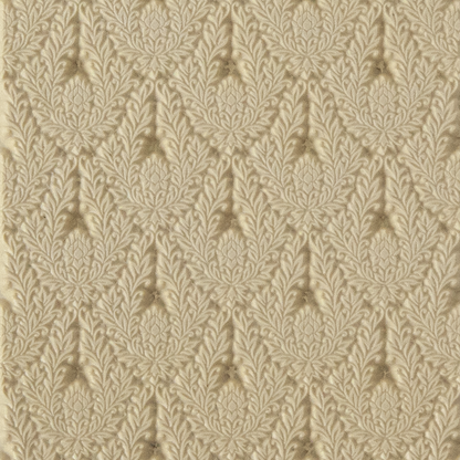 Texture Tile - Blooming Lotus. Beige Texture Tiles are flexible, washable and can be used with any soft clay. Spritz with CoolSlip or dust on Dry Powder Release for stick-free impressions when using metal clay and polymer clay.