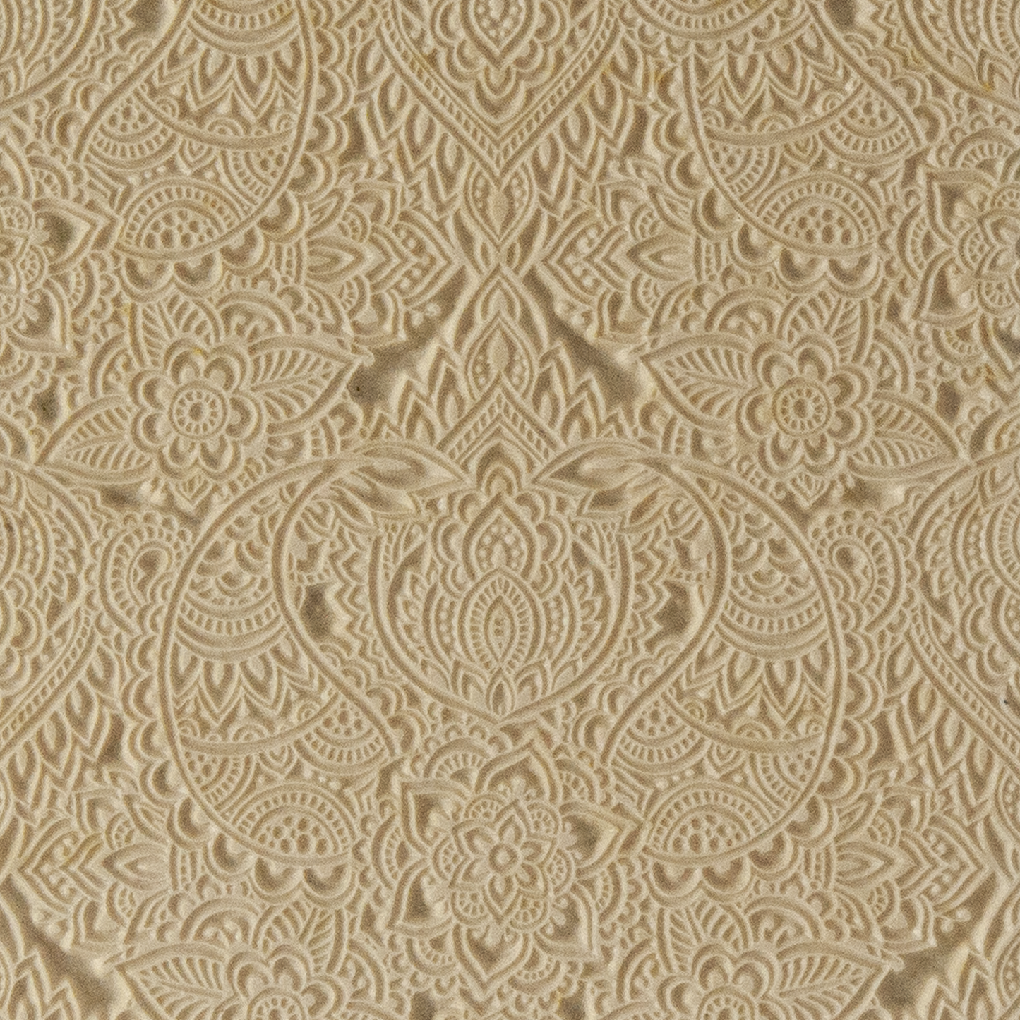 Texture Tile - Paisley Play. Beige Texture Tiles are flexible, washable and can be used with any soft clay. Spritz with CoolSlip or dust on Dry Powder Release for stick-free impressions when using metal clay and polymer clay.
