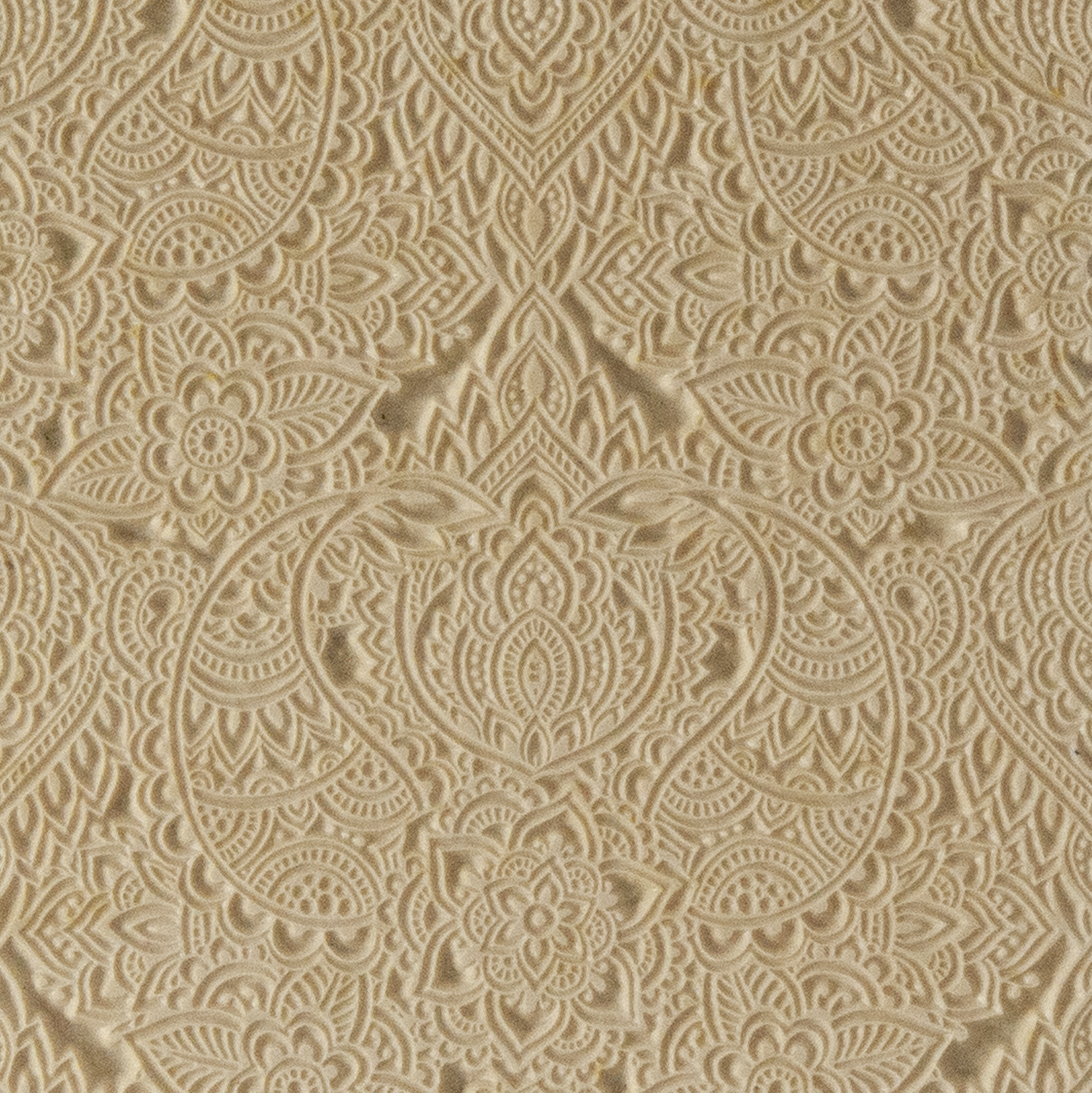 Texture Tile - Paisley Play. Beige Texture Tiles are flexible, washable and can be used with any soft clay. Spritz with CoolSlip or dust on Dry Powder Release for stick-free impressions when using metal clay and polymer clay.