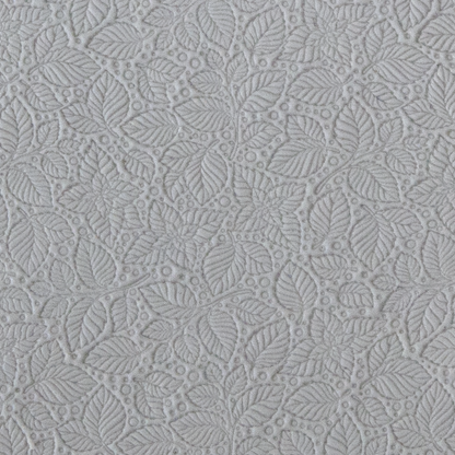 Texture Tile - Soft Foliage sample rolled into clay