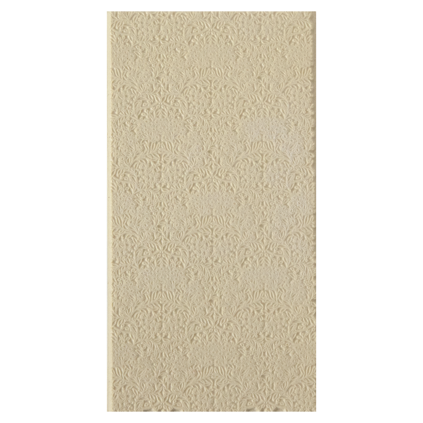 Texture Tile - Queen Anne's Lace. Beige Texture Tiles are flexible, washable and can be used with any soft clay. Spritz with CoolSlip or dust on Dry Powder Release for stick-free impressions when using metal clay and polymer clay.