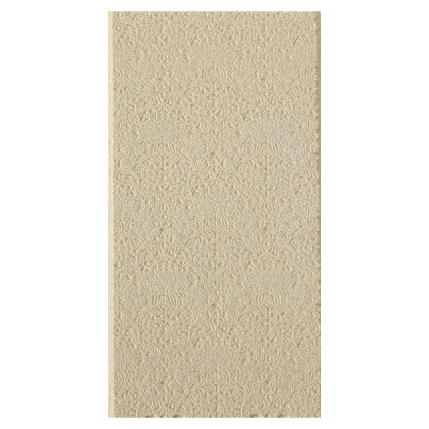 Texture Tile - Queen Anne's Lace. Beige Texture Tiles are flexible, washable and can be used with any soft clay. Spritz with CoolSlip or dust on Dry Powder Release for stick-free impressions when using metal clay and polymer clay.