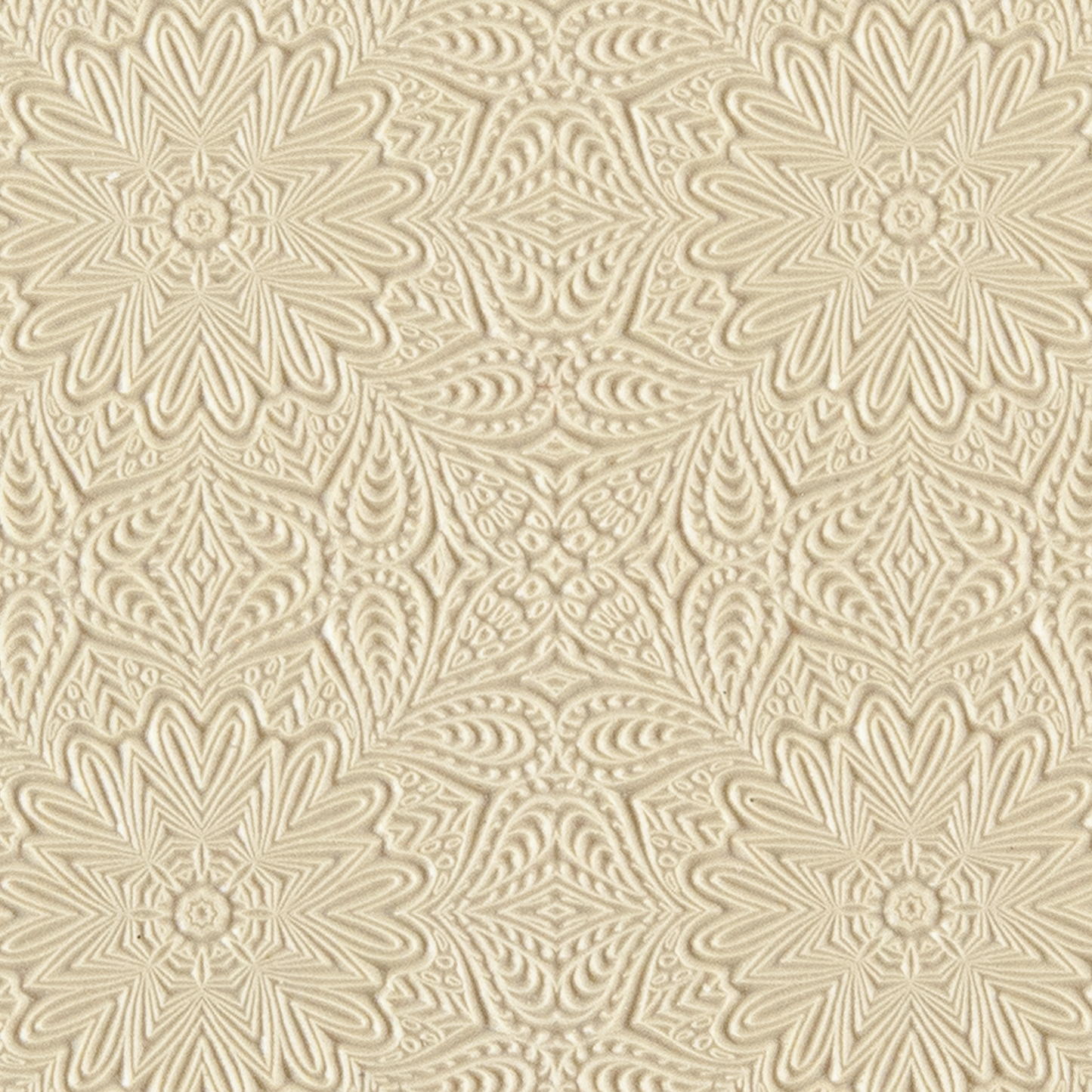 Texture Tile - Psychedelic Conspiracy. Beige Texture Tiles are flexible, washable and can be used with any soft clay. Spritz with CoolSlip or dust on Dry Powder Release for stick-free impressions when using metal clay and polymer clay.