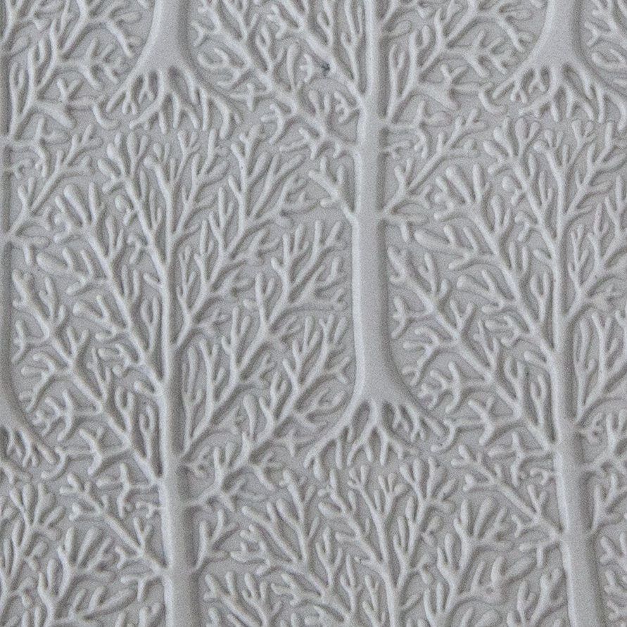 Texture Tile - Lost in the Woods Embossed sample rolled into clay