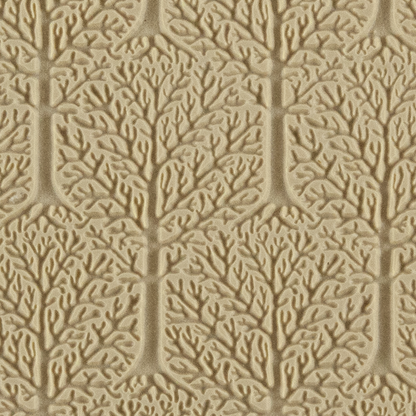 Texture Tile - Lost in the Woods Embossed. Beige Texture Tiles are flexible, washable and can be used with any soft clay. Spritz with CoolSlip or dust on Dry Powder Release for stick-free impressions when using metal clay and polymer clay.