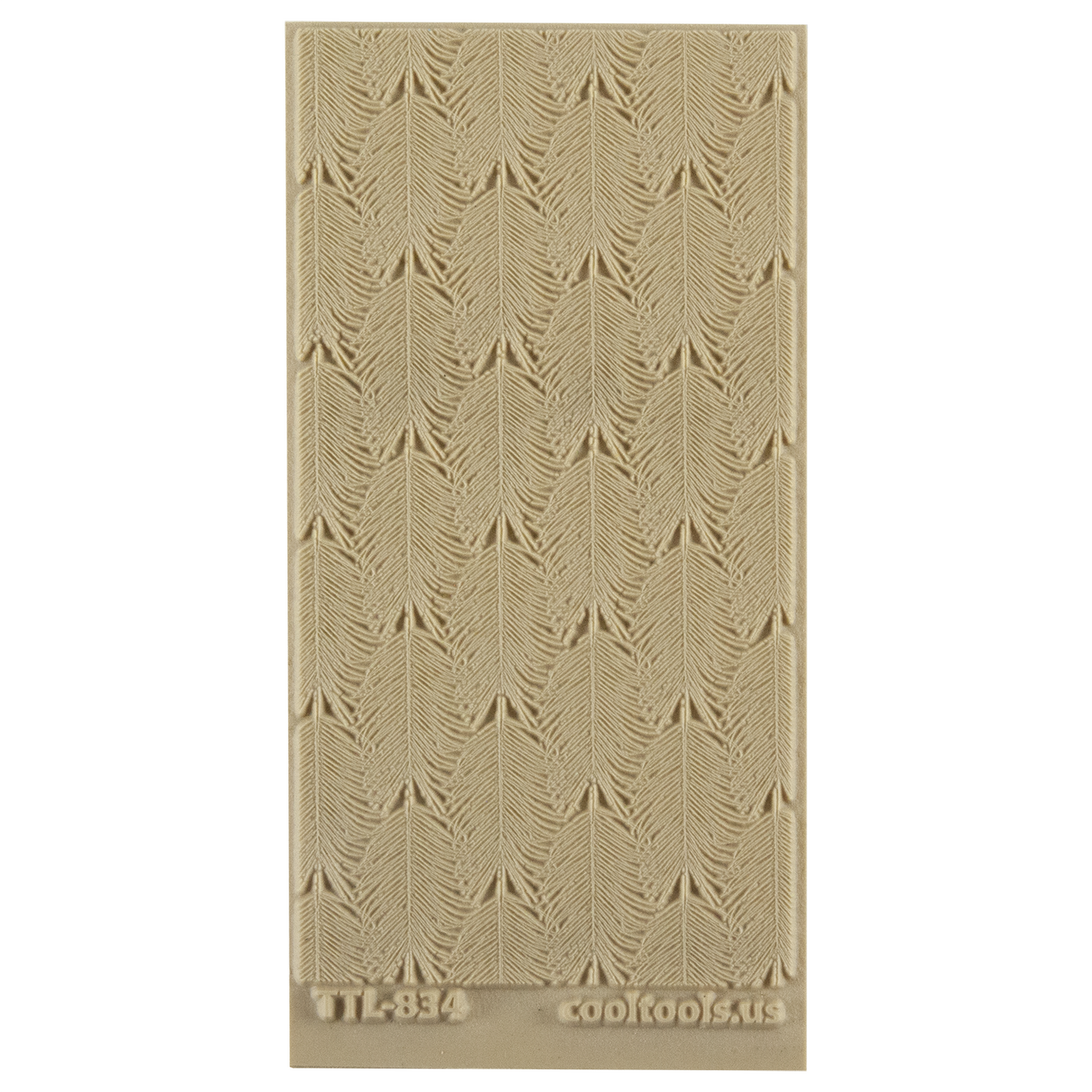 Texture Tile - Hawaiian Sun. Beige Texture Tiles are flexible, washable and can be used with any soft clay. Spritz with CoolSlip or dust on Dry Powder Release for stick-free impressions when using metal clay and polymer clay.