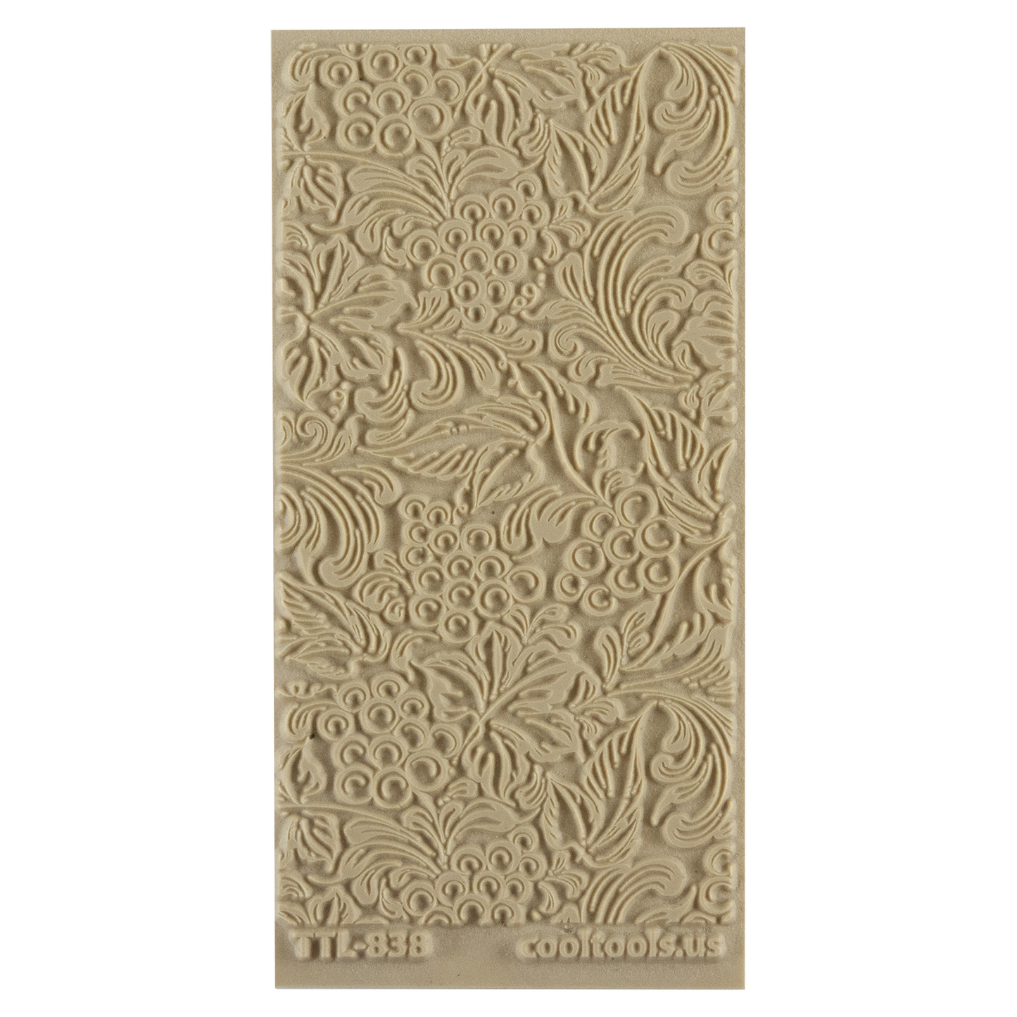 Texture Tile - Tuscany Dreams. Beige Texture Tiles are flexible, washable and can be used with any soft clay. Spritz with CoolSlip or dust on Dry Powder Release for stick-free impressions when using metal clay and polymer clay.