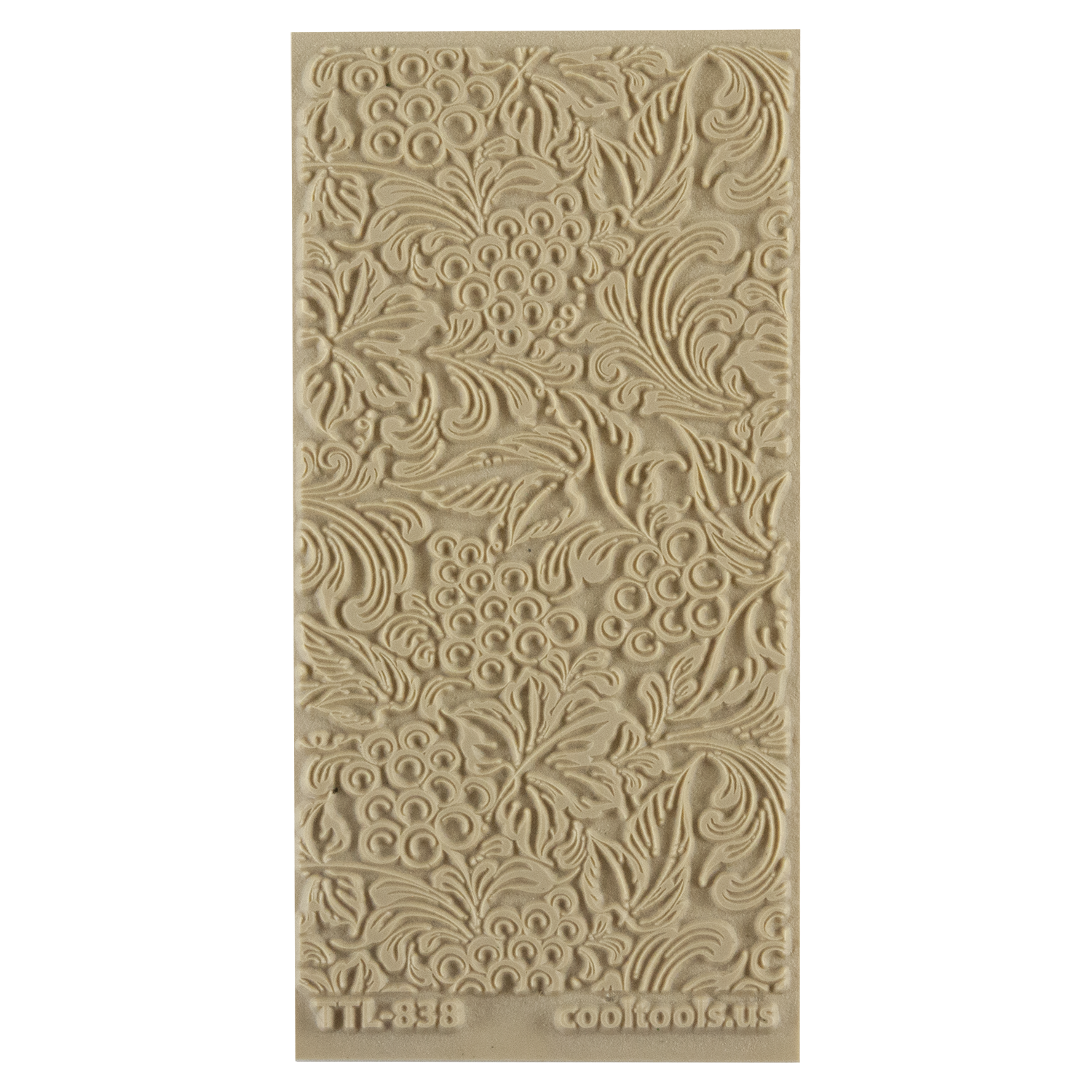 Texture Tile - Tuscany Dreams. Beige Texture Tiles are flexible, washable and can be used with any soft clay. Spritz with CoolSlip or dust on Dry Powder Release for stick-free impressions when using metal clay and polymer clay.