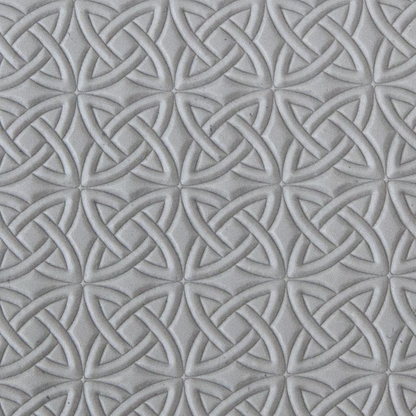 Texture Tile - Celtic Over & Under sample rolled into clay