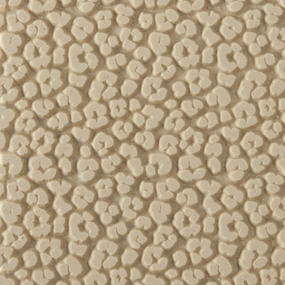 Texture Tile - Leopard Print. Beige Texture Tiles are flexible, washable and can be used with any soft clay. Spritz with CoolSlip or dust on Dry Powder Release for stick-free impressions when using metal clay and polymer clay.