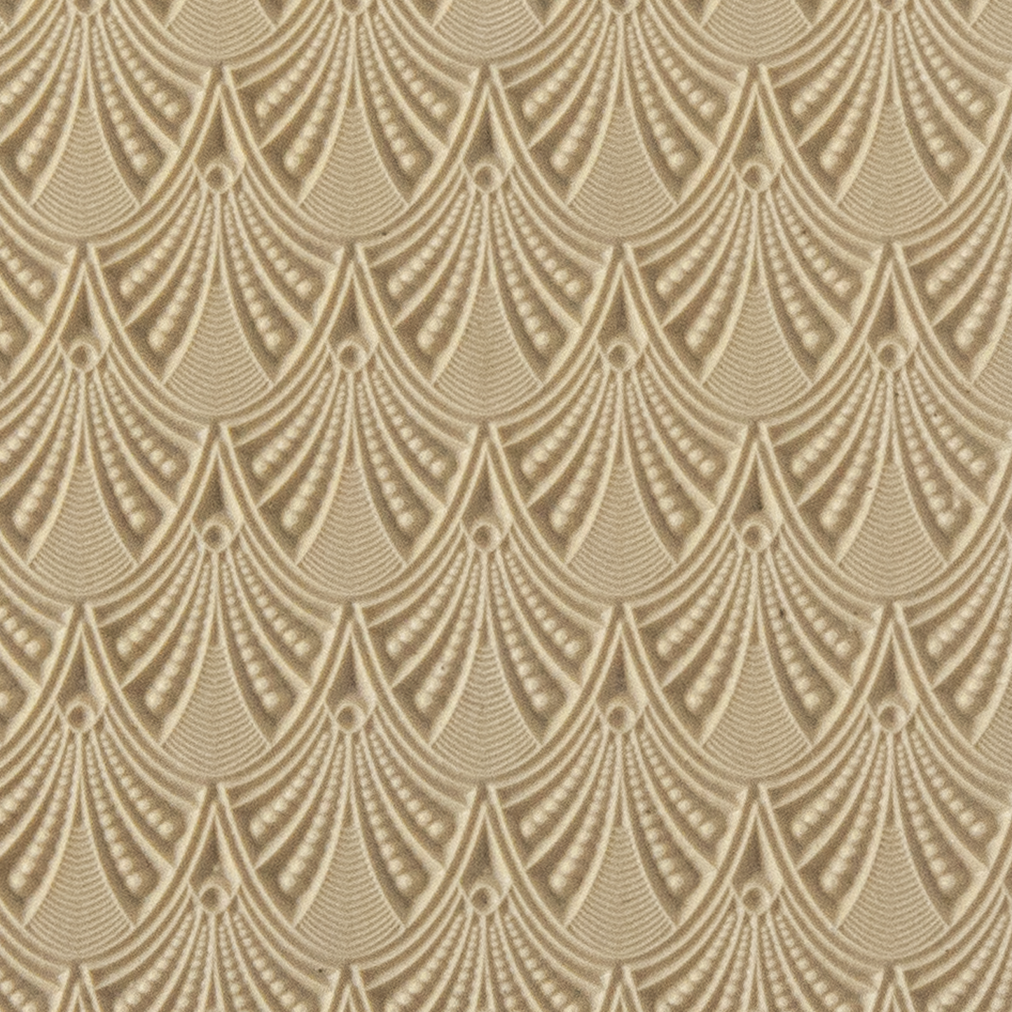 Texture Tile - Art Deco Arches. Beige Texture Tiles are flexible, washable and can be used with any soft clay. Spritz with CoolSlip or dust on Dry Powder Release for stick-free impressions when using metal clay and polymer clay.v