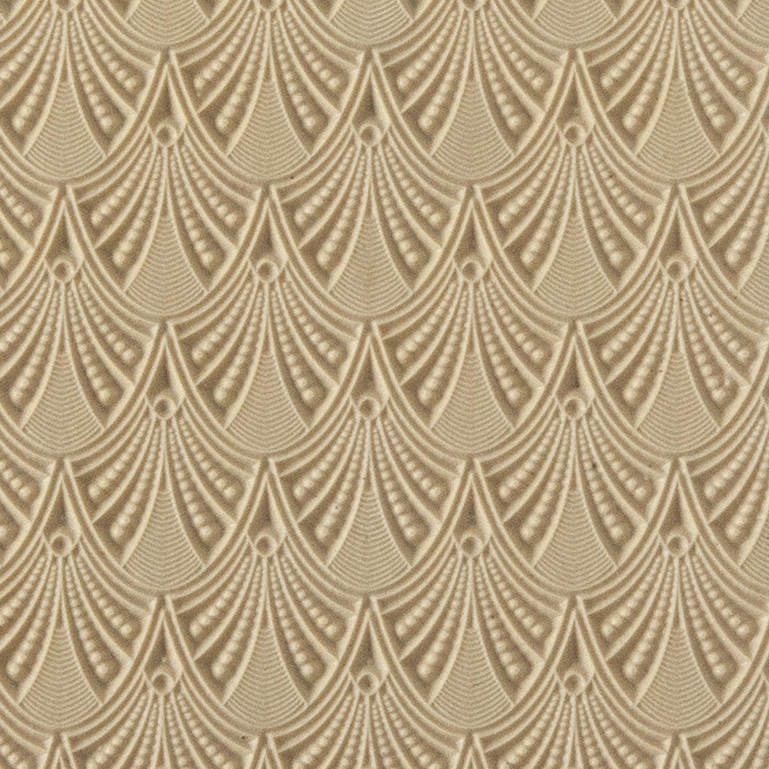 Texture Tile - Art Deco Arches. Beige Texture Tiles are flexible, washable and can be used with any soft clay. Spritz with CoolSlip or dust on Dry Powder Release for stick-free impressions when using metal clay and polymer clay.v