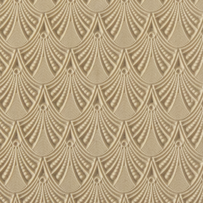 Texture Tile - Art Deco Arches. Beige Texture Tiles are flexible, washable and can be used with any soft clay. Spritz with CoolSlip or dust on Dry Powder Release for stick-free impressions when using metal clay and polymer clay.v