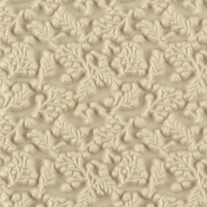 Texture Tile - Berry Branches. Beige Texture Tiles are flexible, washable and can be used with any soft clay. Spritz with CoolSlip or dust on Dry Powder Release for stick-free impressions when using metal clay and polymer clay.