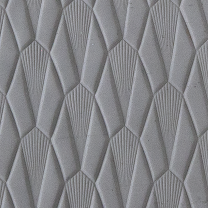 Texture Tile - Dove Tails sample rolled into clay