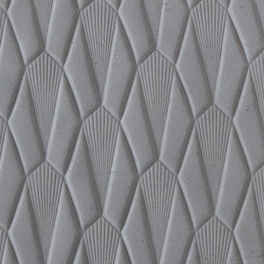 Texture Tile - Dove Tails sample rolled into clay