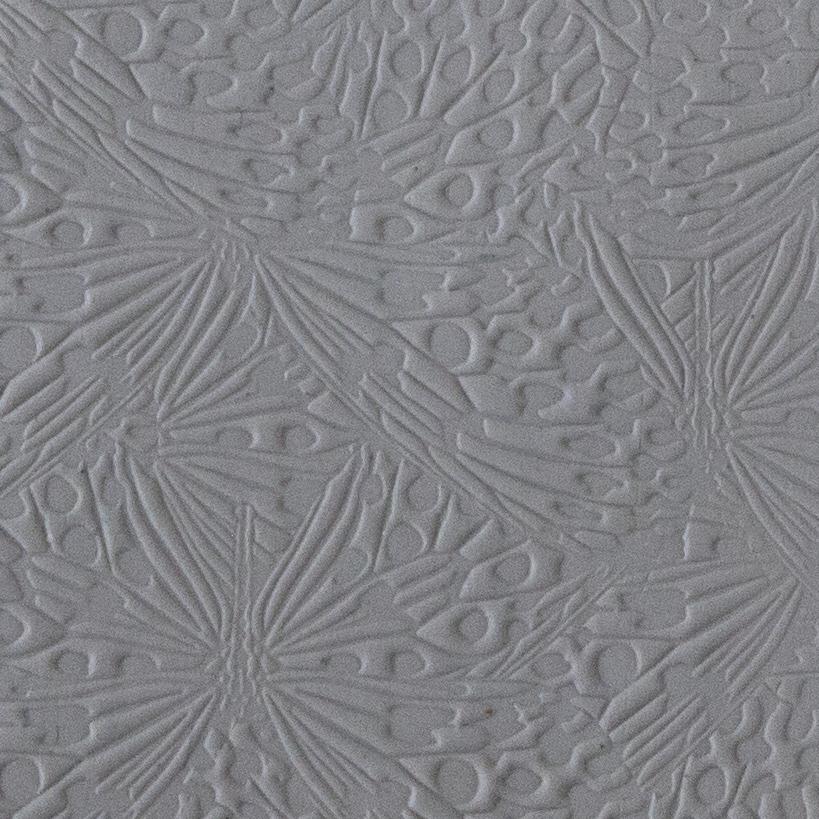 Texture Tile - Butterfly Wings sample rolled into clay