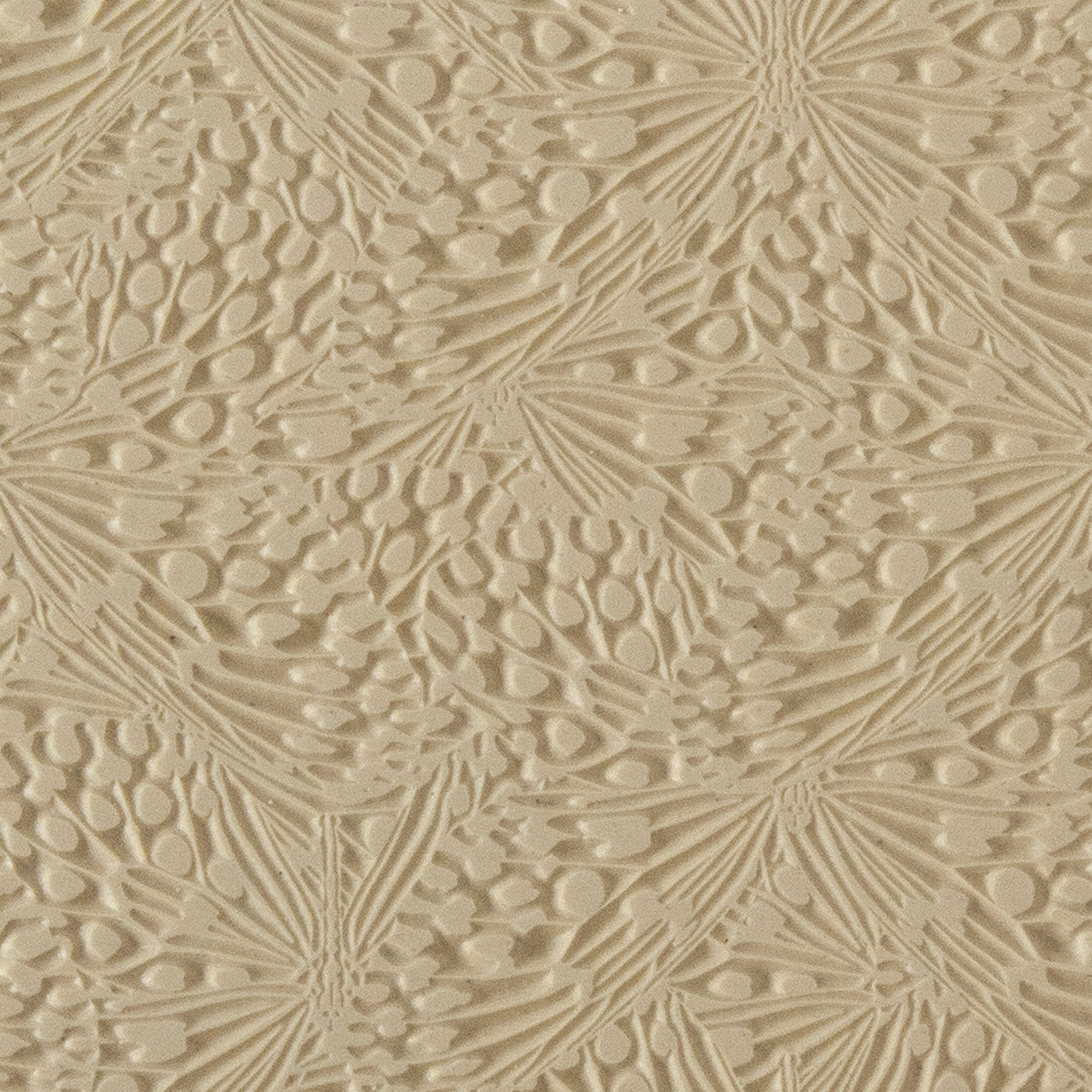 Texture Tile - Butterfly Wings. Beige Texture Tiles are flexible, washable and can be used with any soft clay. Spritz with CoolSlip or dust on Dry Powder Release for stick-free impressions when using metal clay and polymer clay.