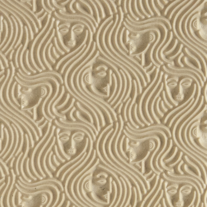 Texture Tile - In the Wind. Beige Texture Tiles are flexible, washable and can be used with any soft clay. Spritz with CoolSlip or dust on Dry Powder Release for stick-free impressions when using metal clay and polymer clay.