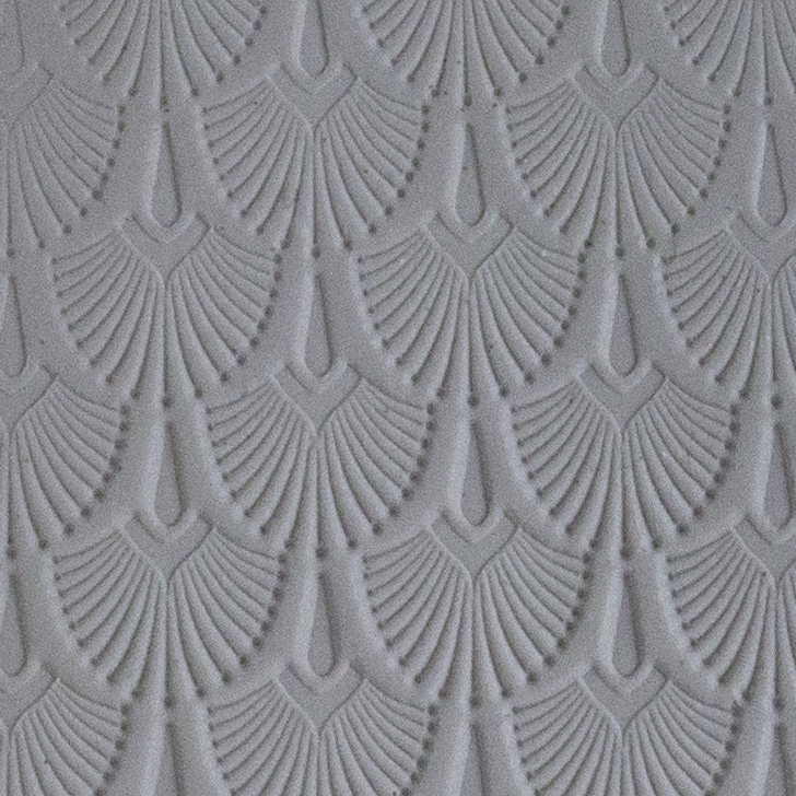 Texture Tile - Mediterranean Lights sample rolled into clay