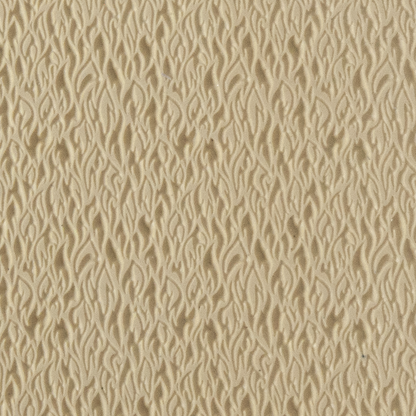 Texture Tile - Flames. Beige Texture Tiles are flexible, washable and can be used with any soft clay. Spritz with CoolSlip or dust on Dry Powder Release for stick-free impressions when using metal clay and polymer clay.