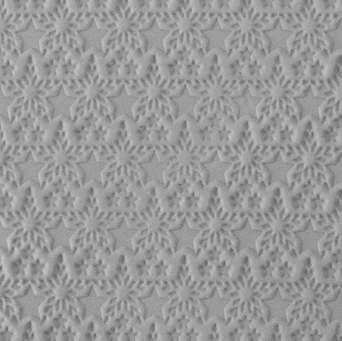 Texture Tile - Stars & Stripes sample rolled into clay