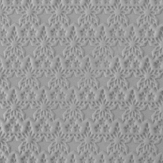 Texture Tile - Stars & Stripes sample rolled into clay