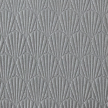 Texture Tile - Deco Shells sample rolled into clay