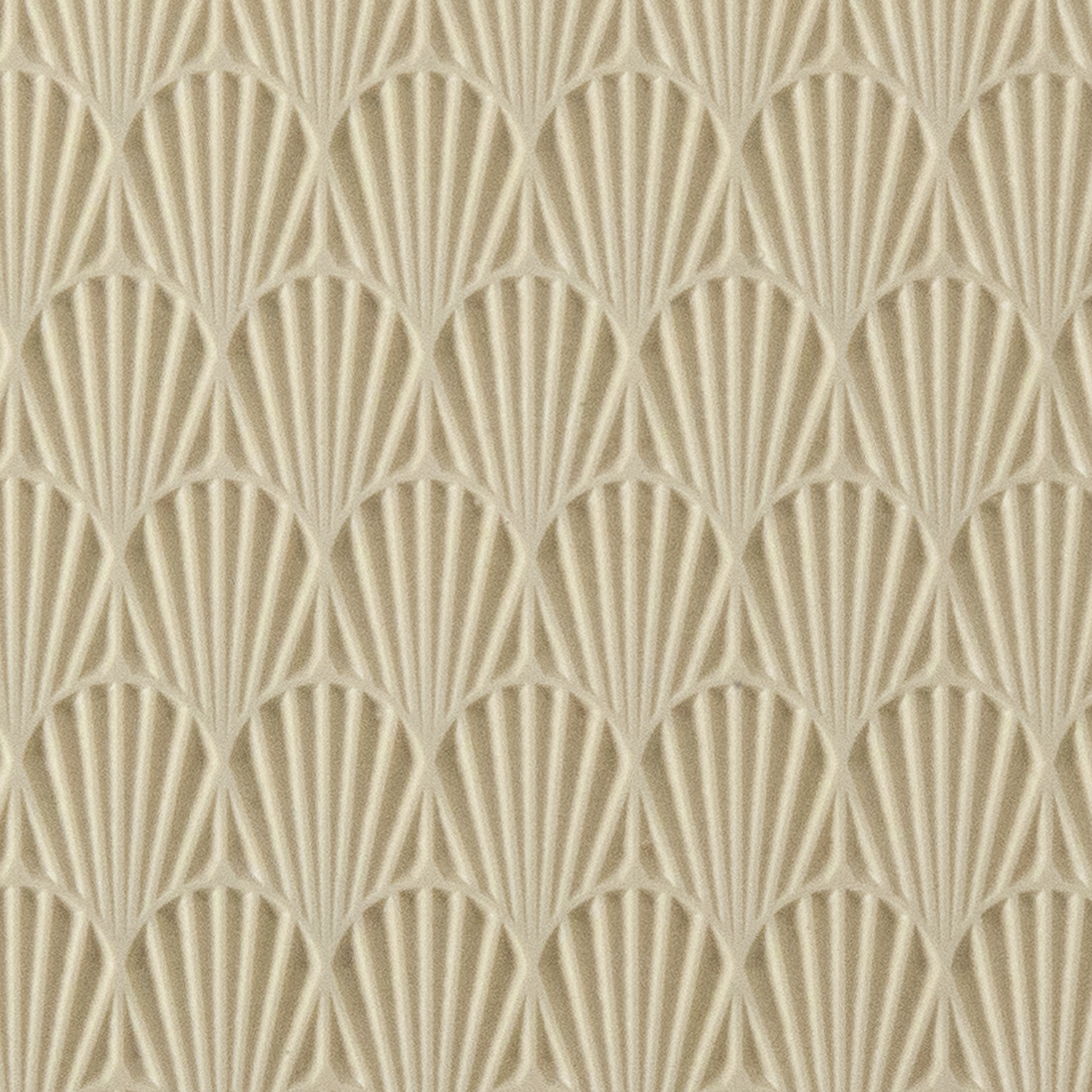 Texture Tile - Deco Shells. Beige Texture Tiles are flexible, washable and can be used with any soft clay. Spritz with CoolSlip or dust on Dry Powder Release for stick-free impressions when using metal clay and polymer clay.