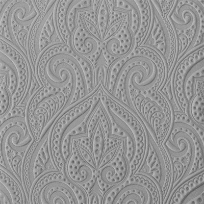 Texture Tile - Henna Symmetry sample rolled into clay