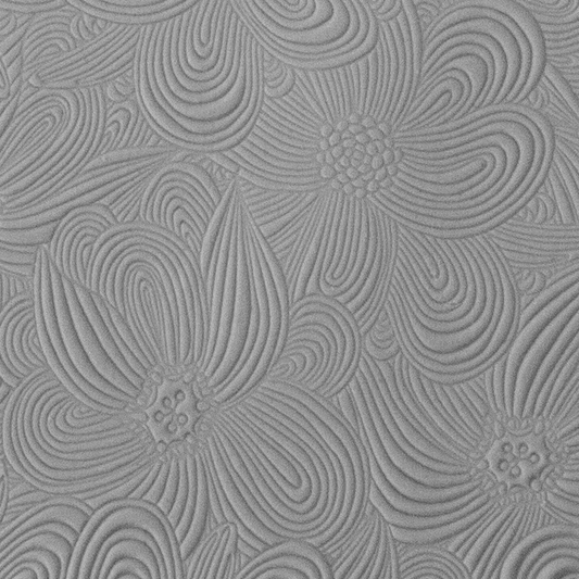 Texture Tile - Whimsy Lines sample rolled into clay