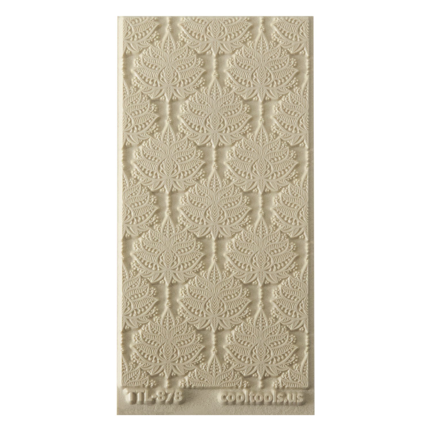 Texture Tile - Henna Blooms. Beige Texture Tiles are flexible, washable and can be used with any soft clay. Spritz with CoolSlip or dust on Dry Powder Release for stick-free impressions when using metal clay and polymer clay.