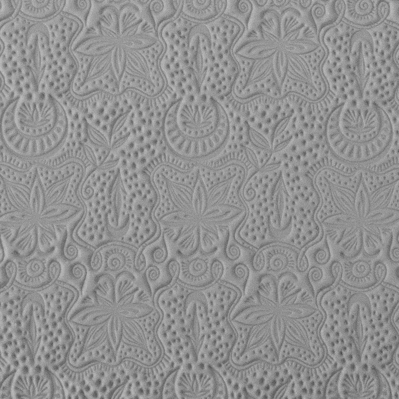 Texture Tile - Desert Moon - rolled into clay