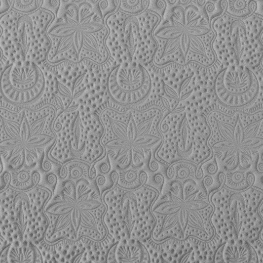 Texture Tile - Desert Moon - rolled into clay