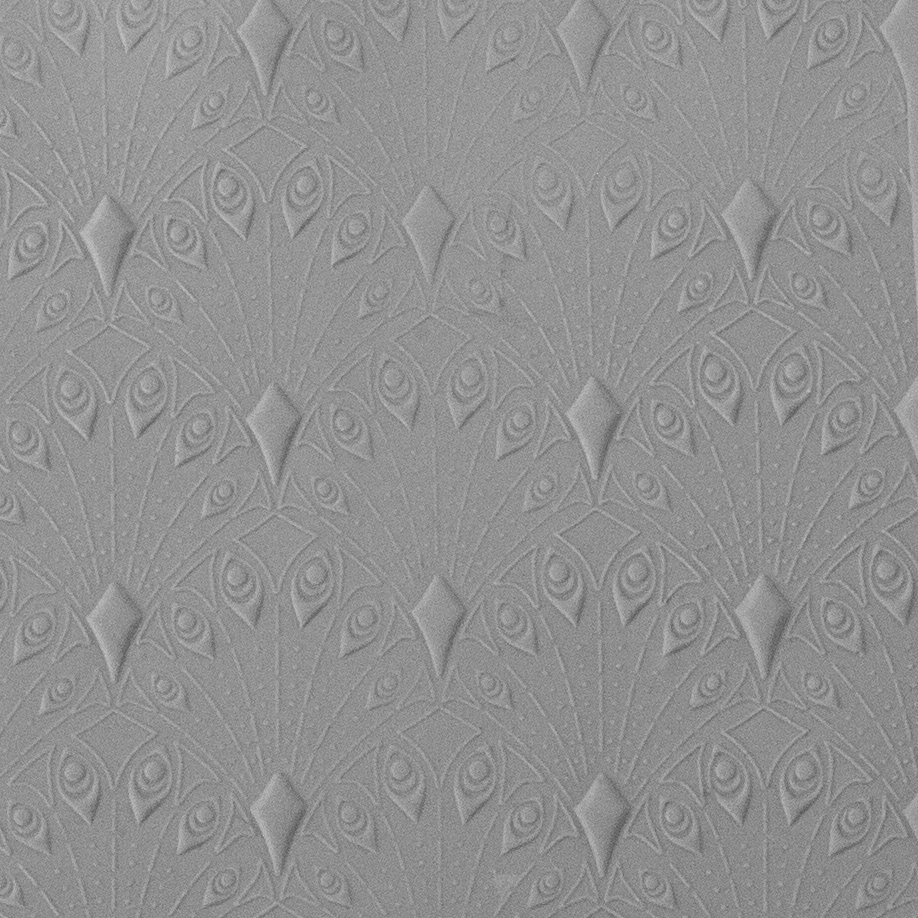 Texture Tile - Deco Drops sample rolled into clay