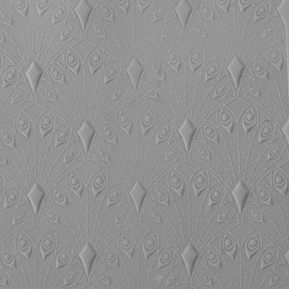 Texture Tile - Deco Drops sample rolled into clay