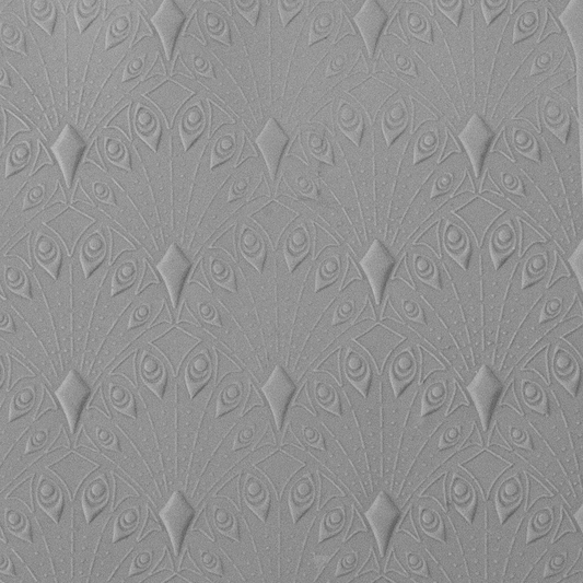 Texture Tile - Deco Drops sample rolled into clay