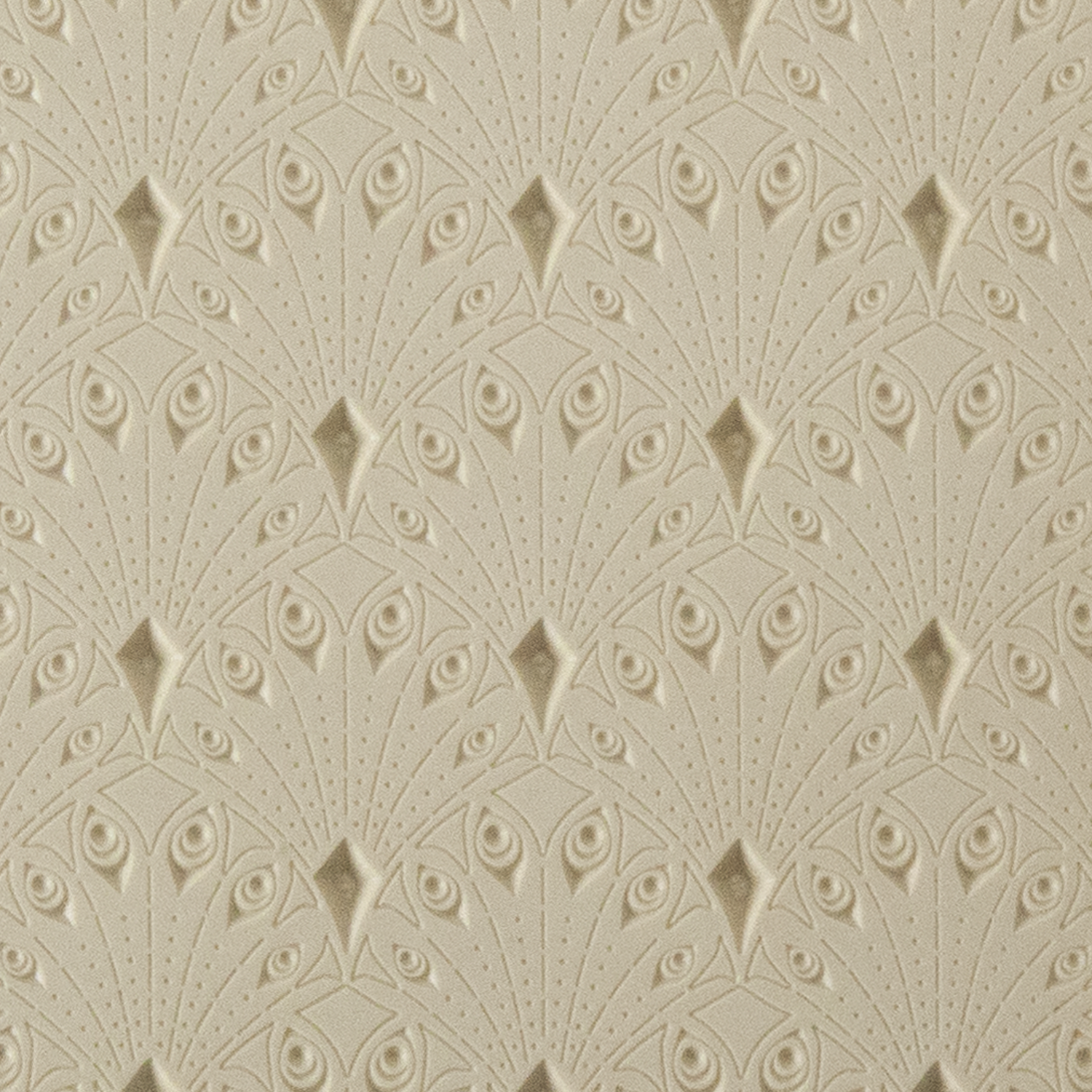 Texture Tile - Deco Drops. Beige Texture Tiles are flexible, washable and can be used with any soft clay. Spritz with CoolSlip or dust on Dry Powder Release for stick-free impressions when using metal clay and polymer clay.