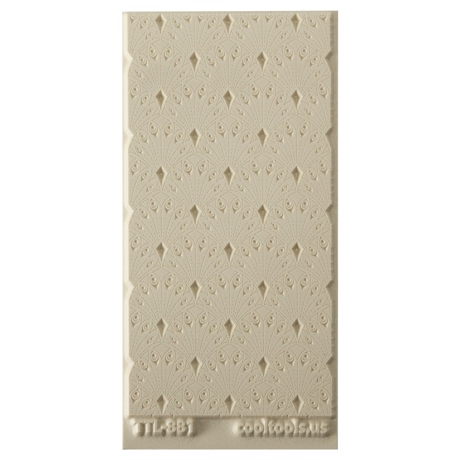 Texture Tile - Deco Drops. Beige Texture Tiles are flexible, washable and can be used with any soft clay. Spritz with CoolSlip or dust on Dry Powder Release for stick-free impressions when using metal clay and polymer clay.
