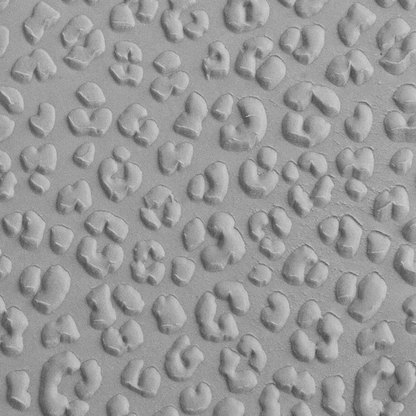 Texture Tile - Leopard Print Embossed sample rolled into clay