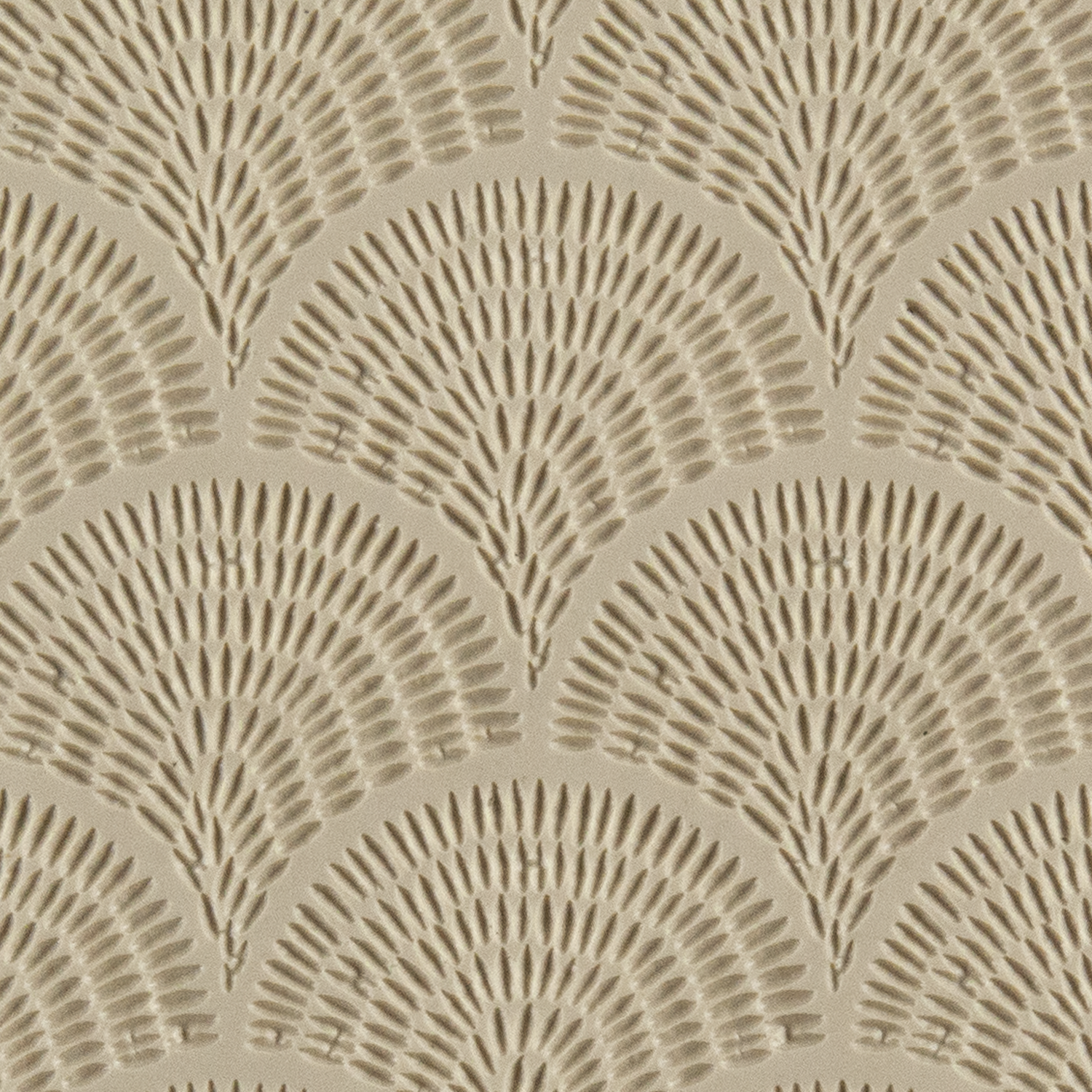 Texture Tile - Abstract Sunrise Embossed. Beige Texture Tiles are flexible, washable and can be used with any soft clay. Spritz with CoolSlip or dust on Dry Powder Release for stick-free impressions when using metal clay and polymer clay.